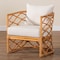 Bali & Pari Acelynn Bohemian Light Honey Rattan Arm Chair 244-13642-ZORO - alternate 6